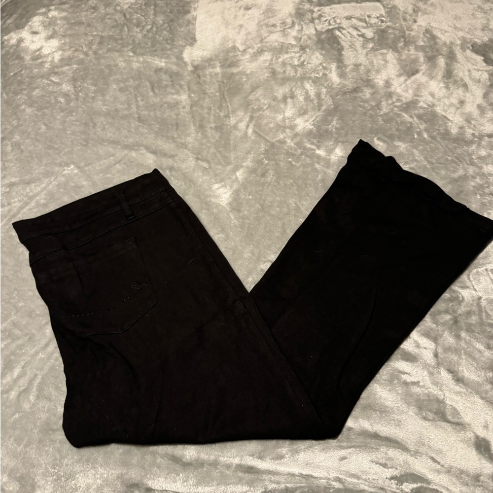 Black Flare Wide Leg Jeans